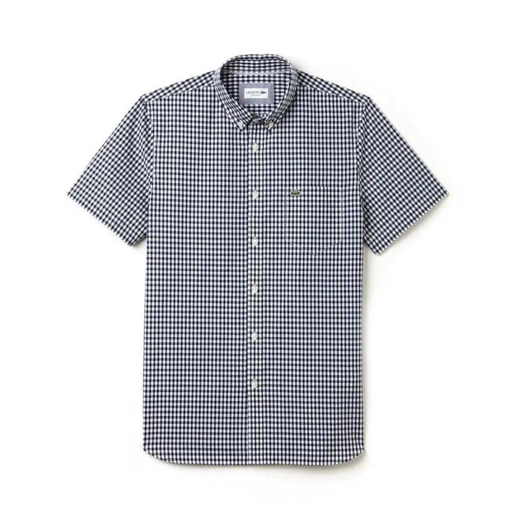 MEN´S SLIM FIT GINGHAM POPLIN SHIRT